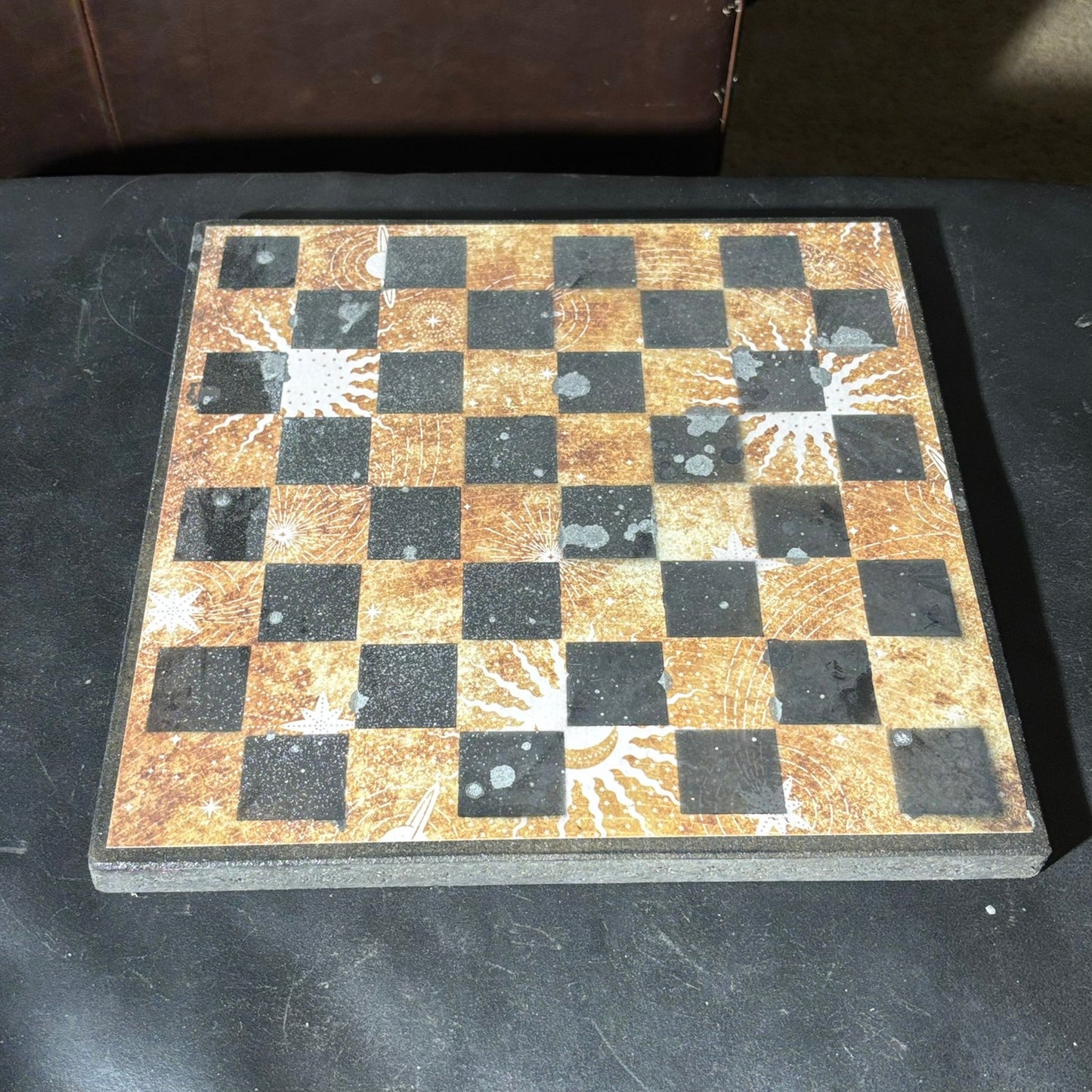 Golden Sunset - Scrapbook Chess Set