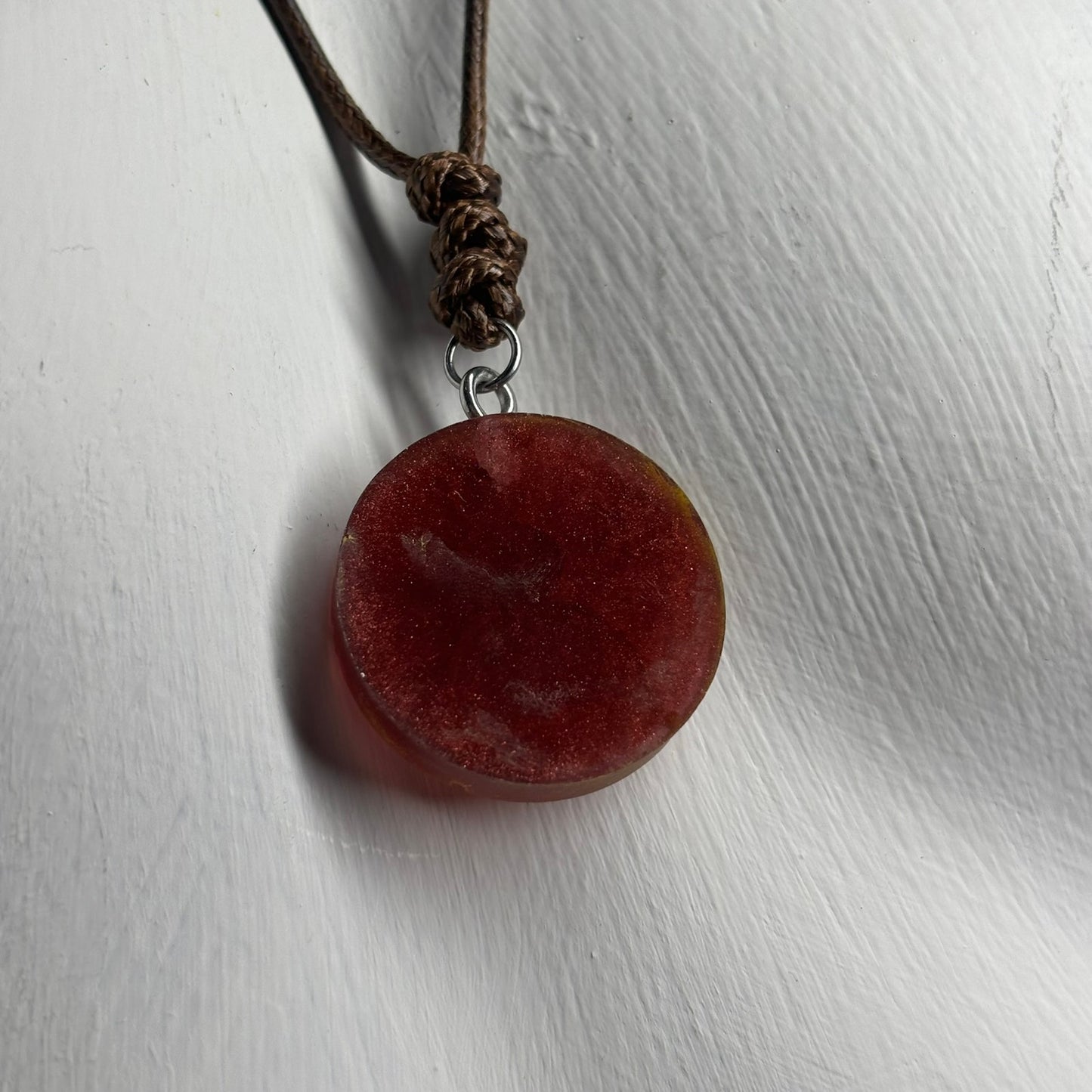 Royal Red Pawn - Handmade Resin Chess Necklace