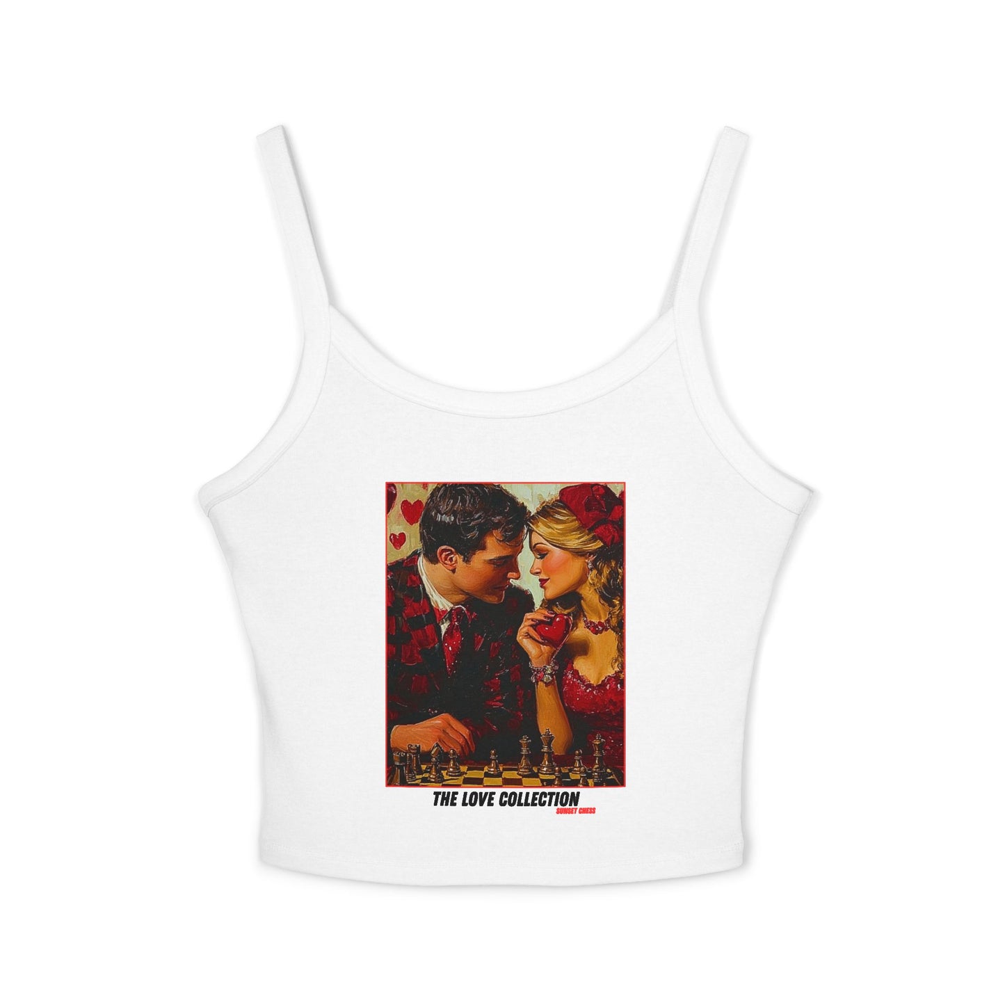 Falling in Love - Women's White Tank Top