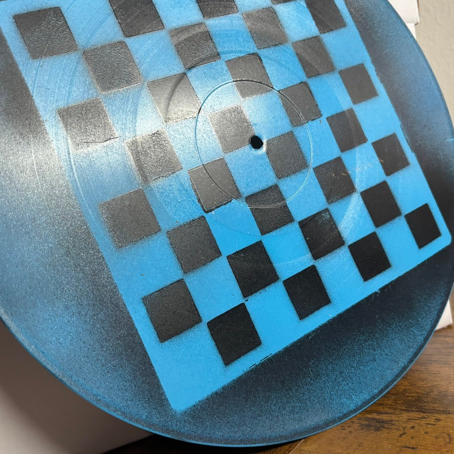 Beautiful Blue - Vinyl Chess Board