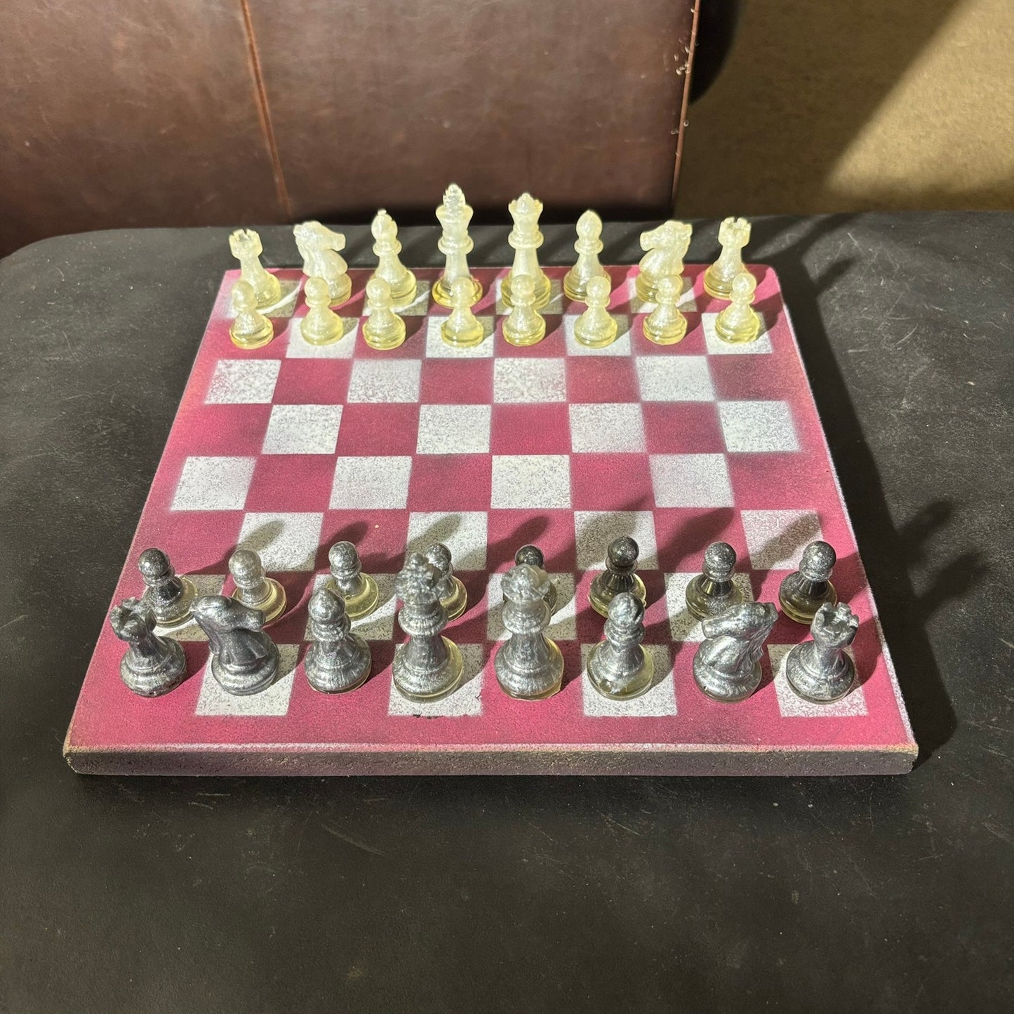 Dirty Pink - Painted Chess Set