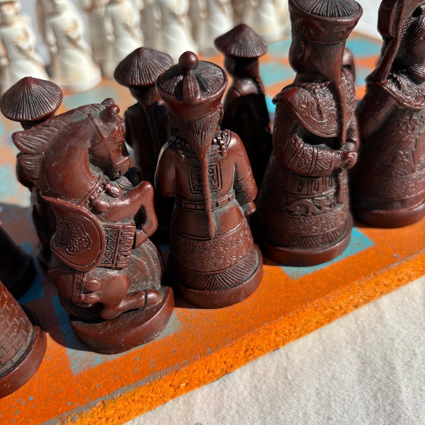 Miami Orange - Chinese Edition Chess Set