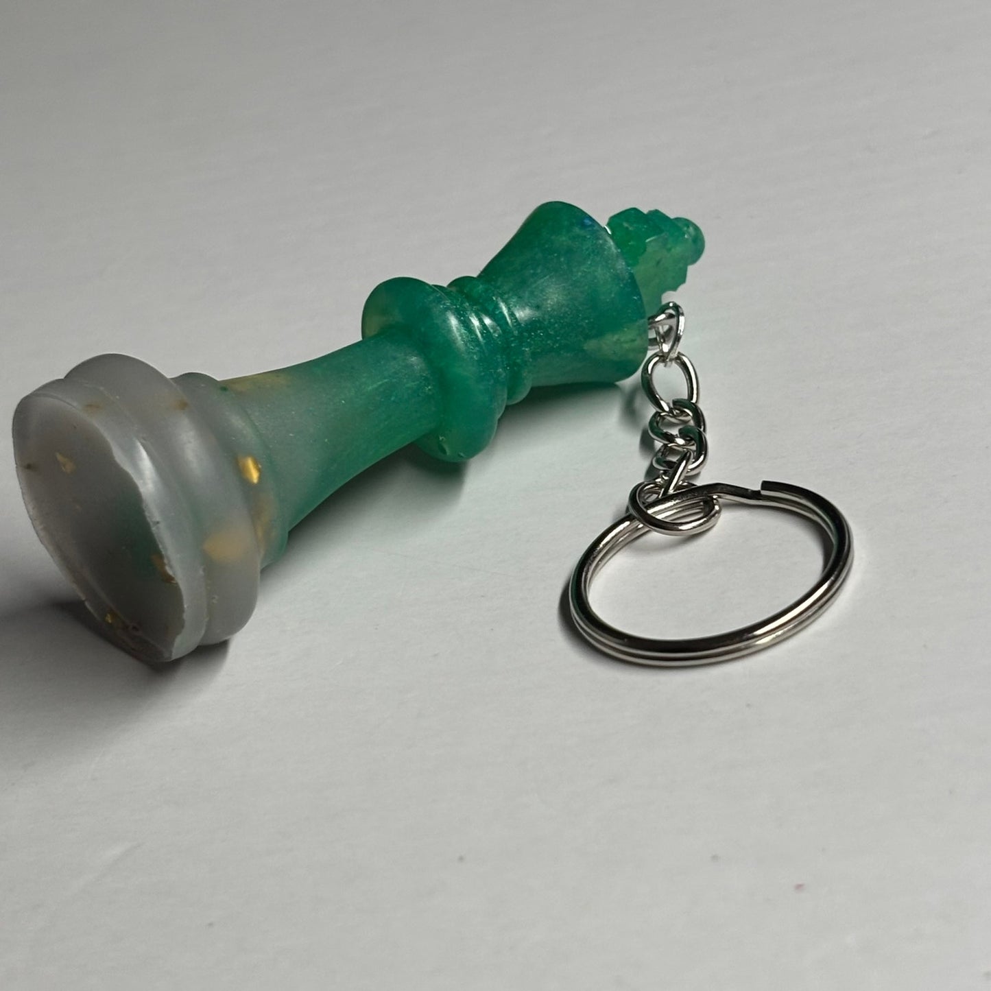 Green King - Handmade Resin Keychain