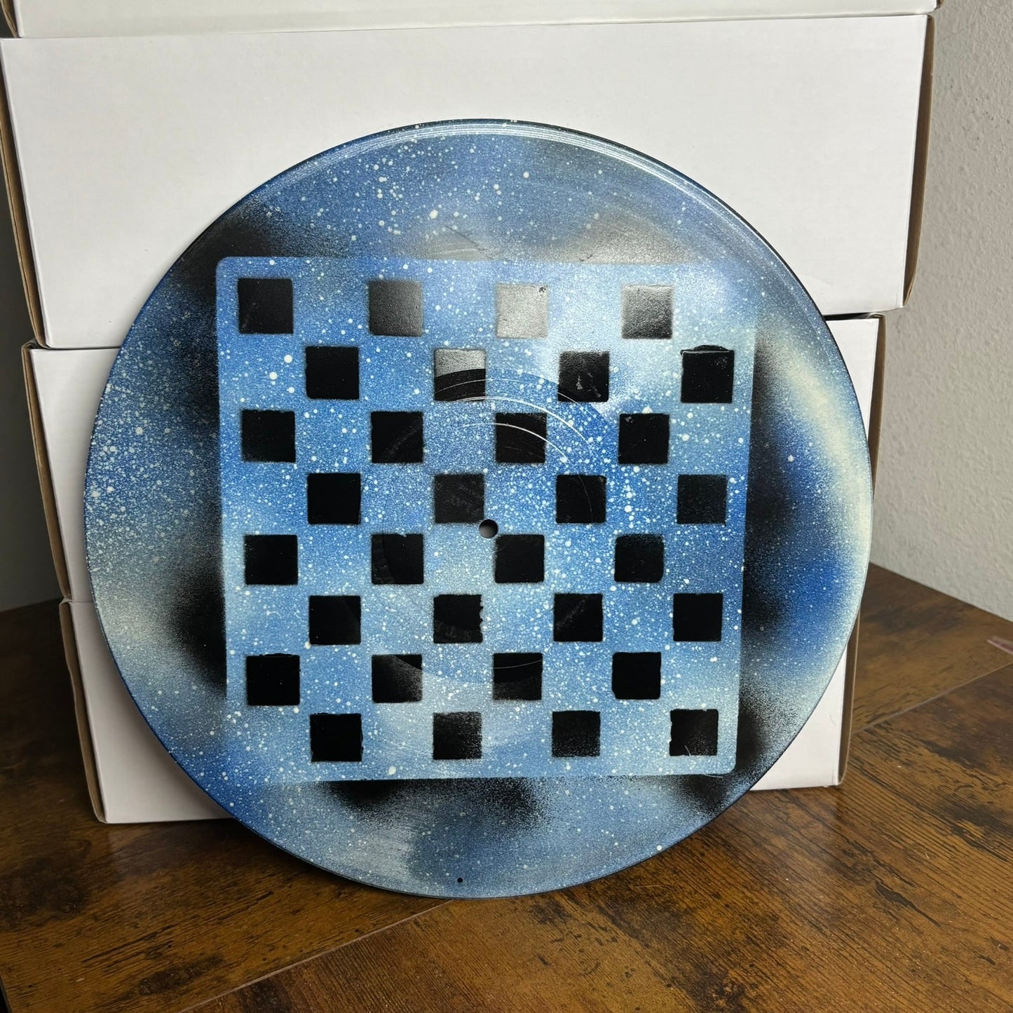 Galaxy Blue - Vinyl Chess Board