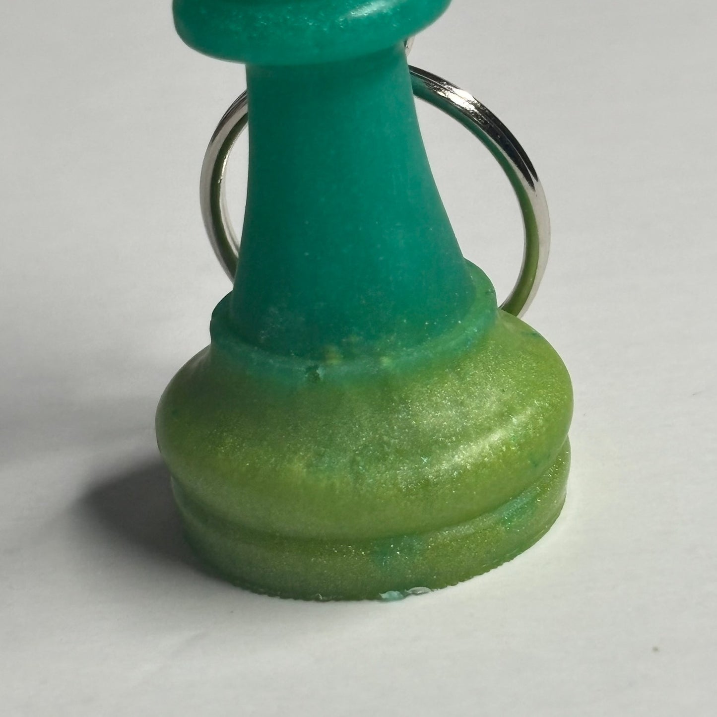 Green King - Handmade Resin Keychain