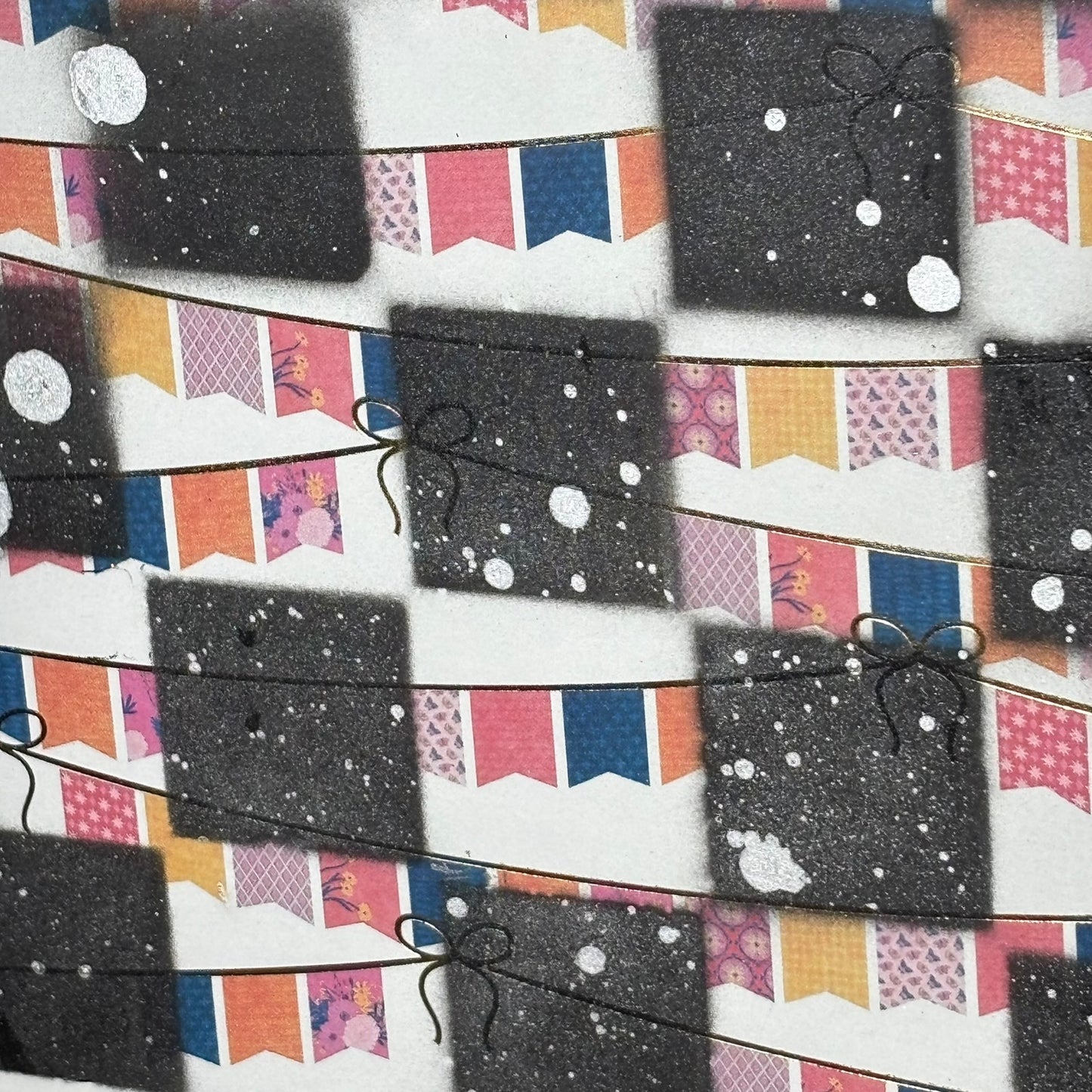 Colorful Flags - Large Scrapbook Chess Board