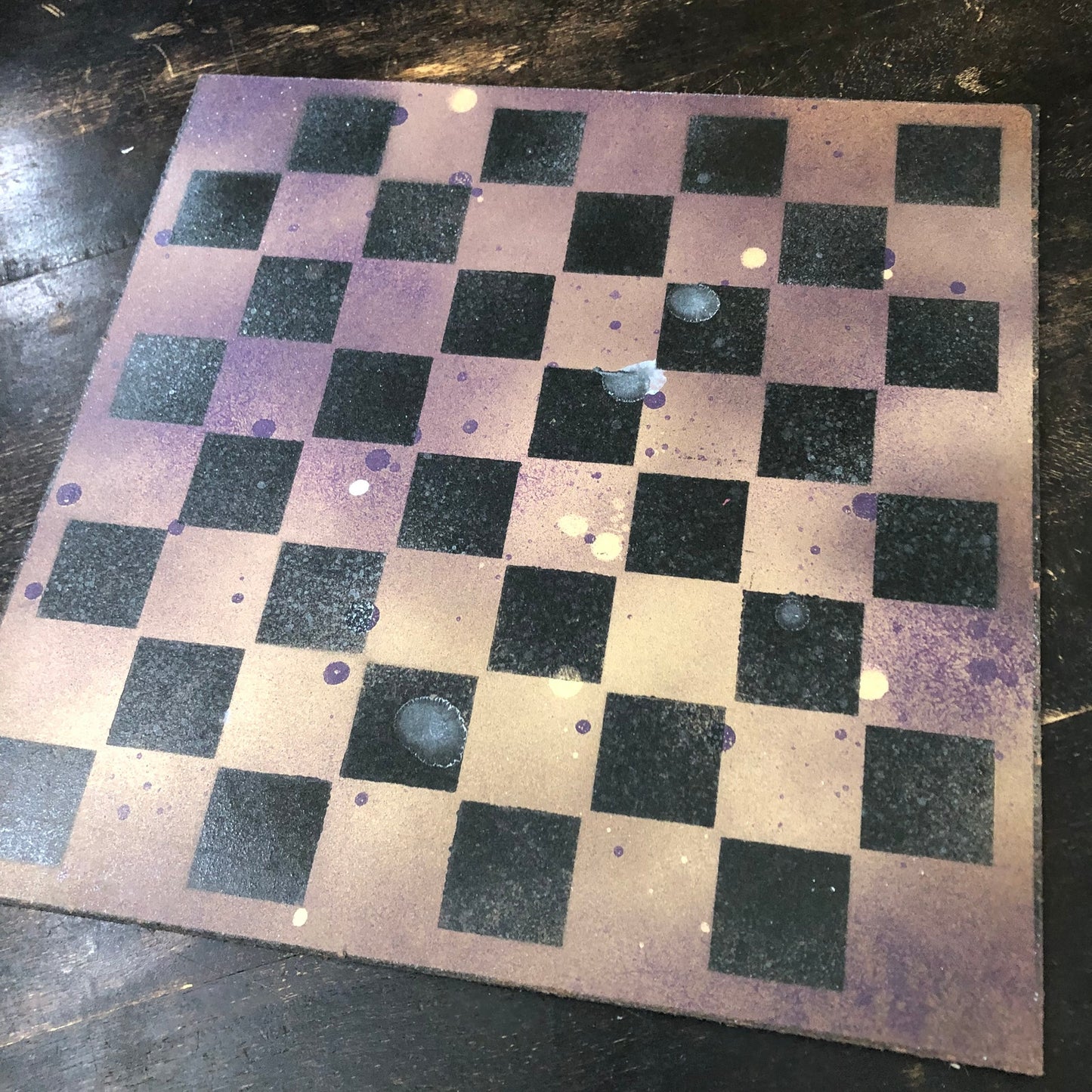 Golden Purple - Painted Chess Set