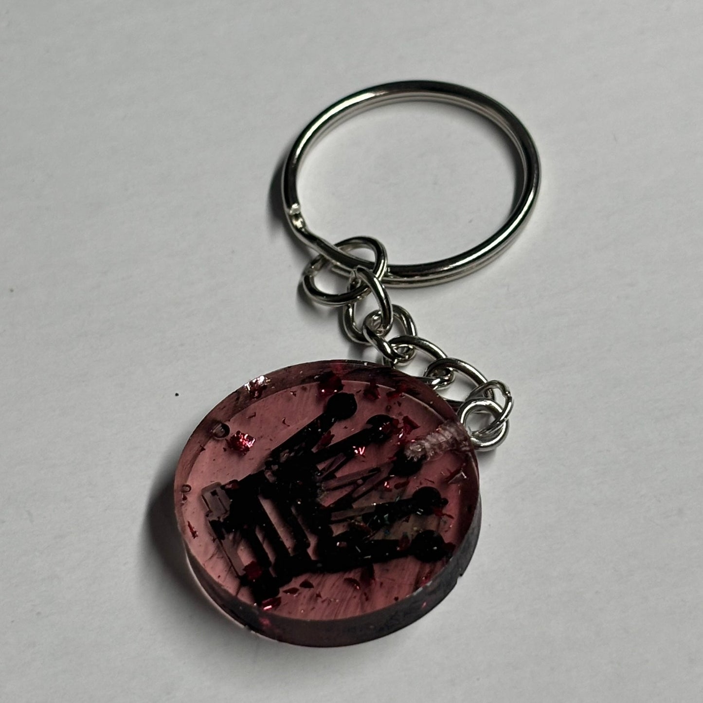 Violet Queen - Handmade Resin Keychain