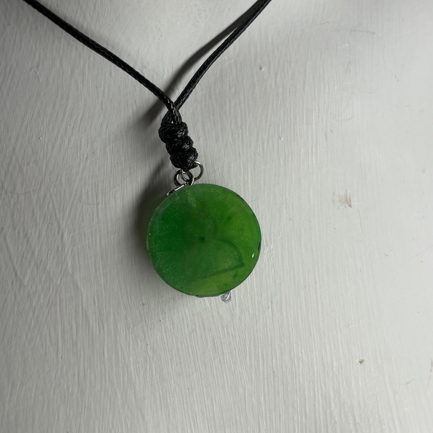 Mint Green Pawn - Handmade Resin Chess Necklace