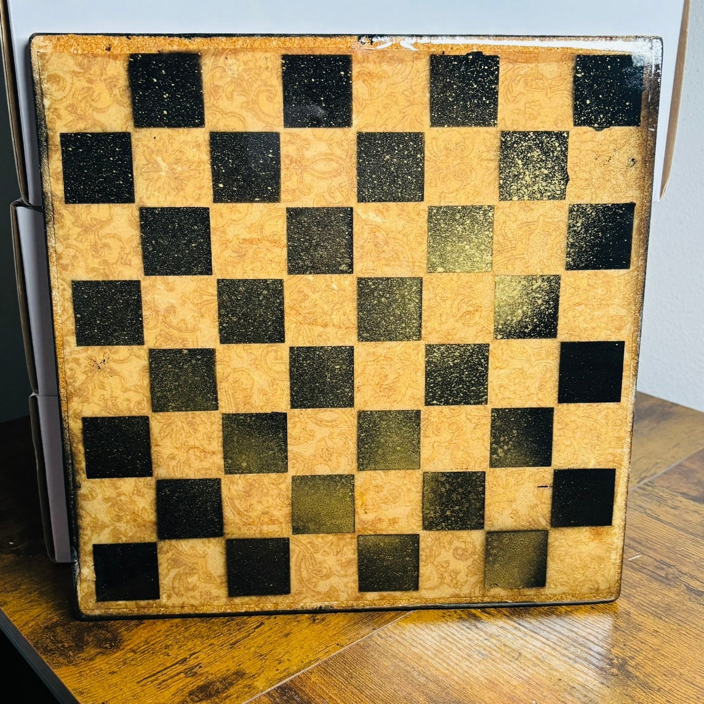 Classic Yellow - Resin Coated Chess Board