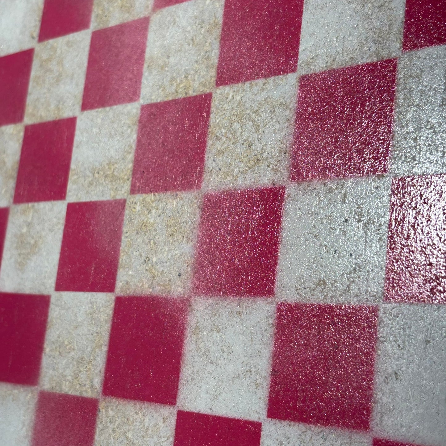 Pink & White - Painted Chess Board