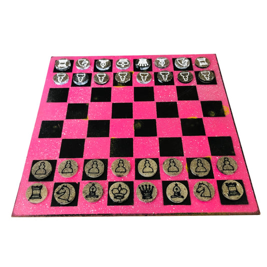 Vintage Pink - Painted Chess Set
