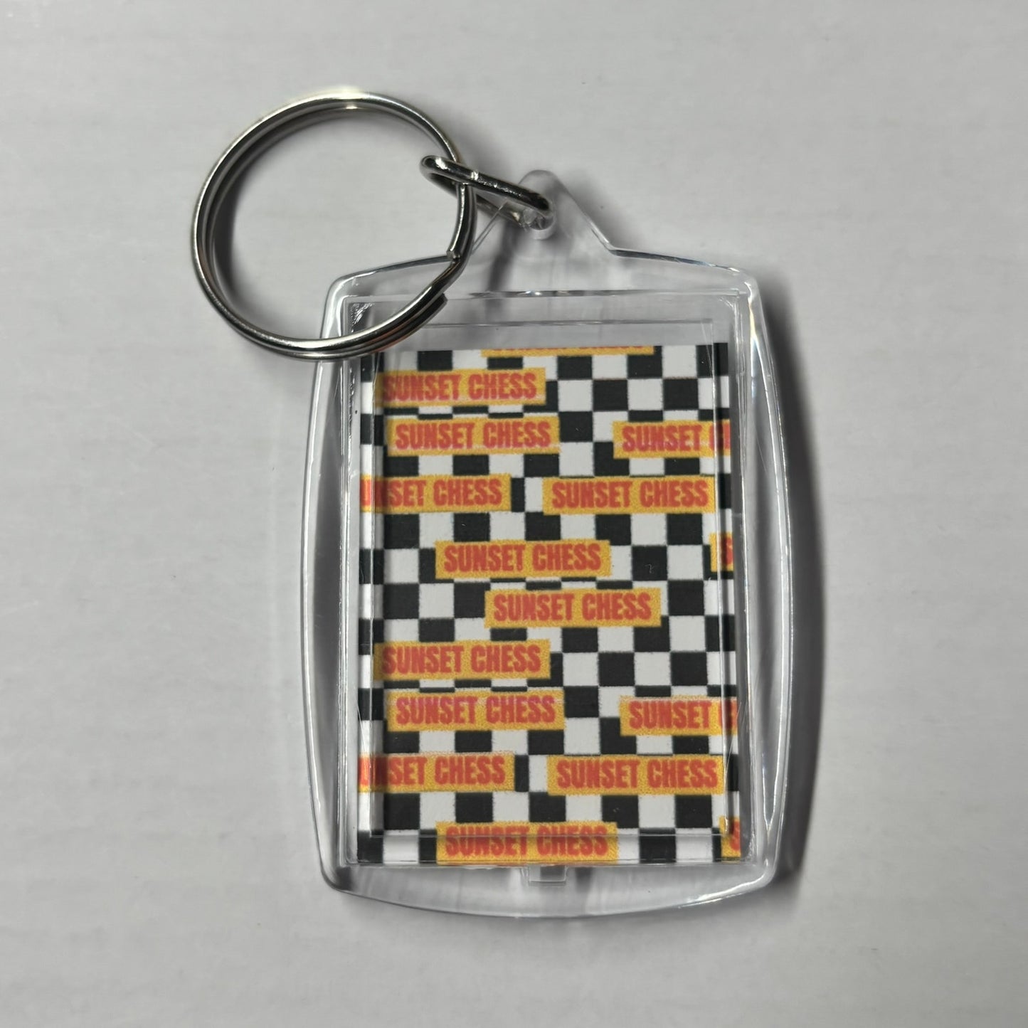Vintage White - Chess Photo Keychain