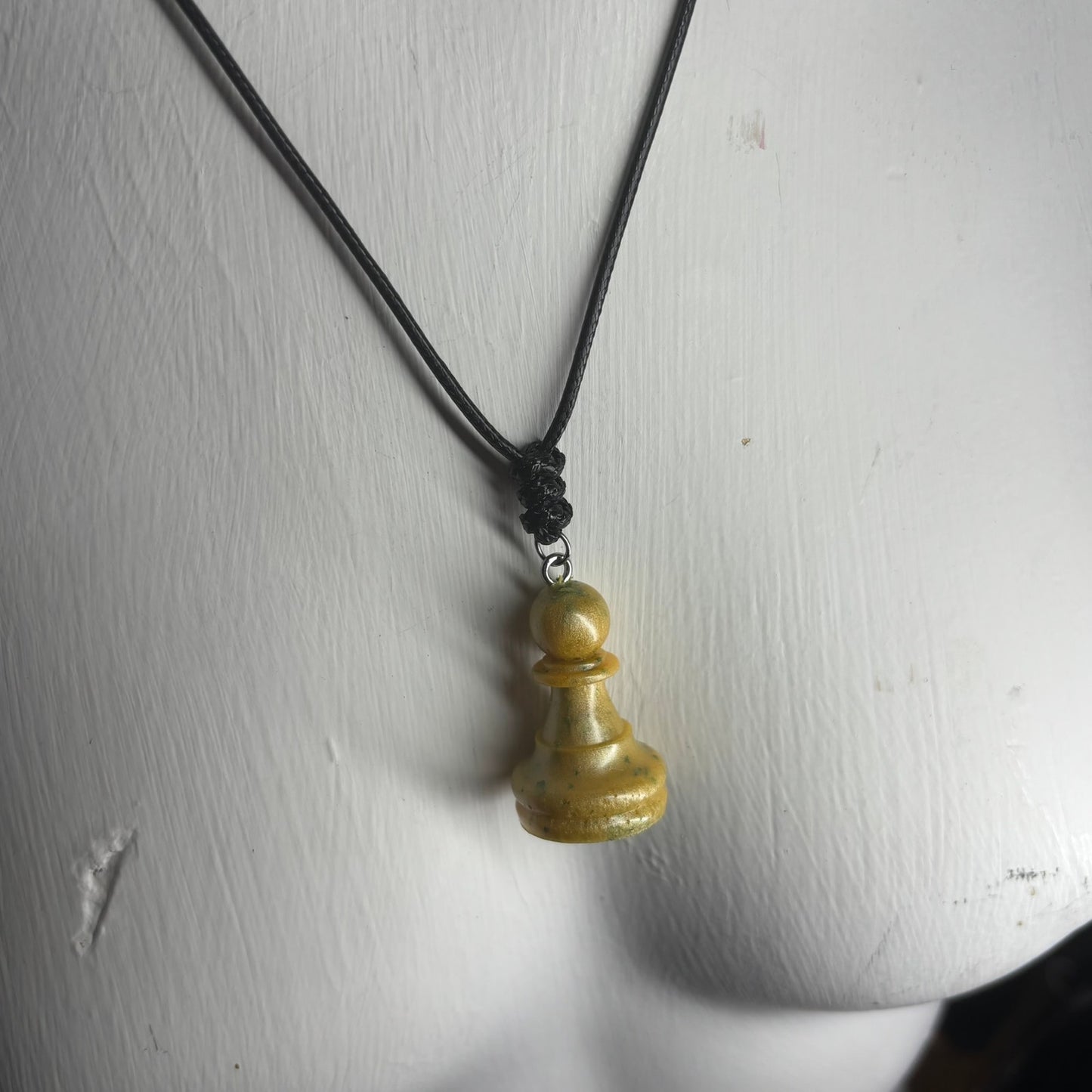 Supreme Yellow Pawn - Handmade Resin Chess Necklace