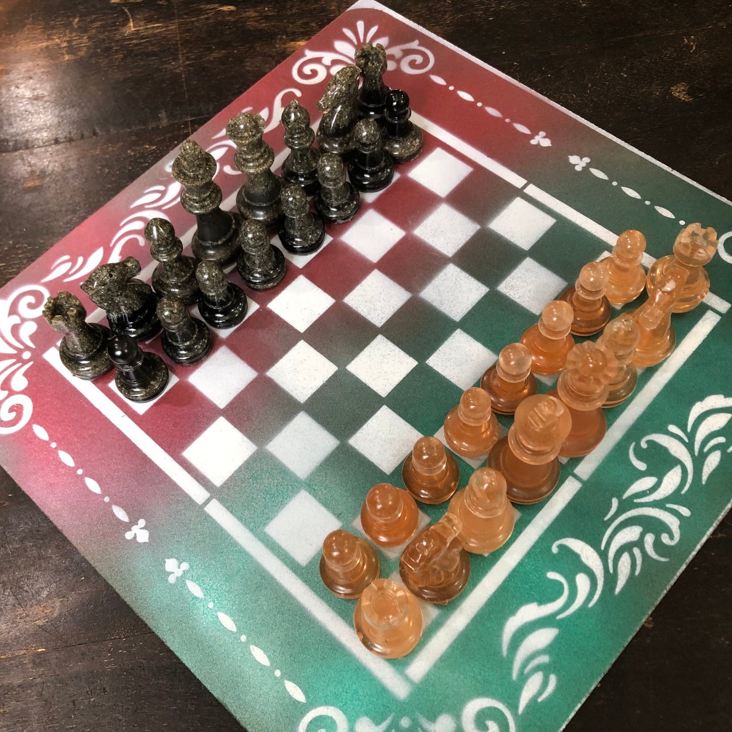 Royal Tropics - Painted Chess Set