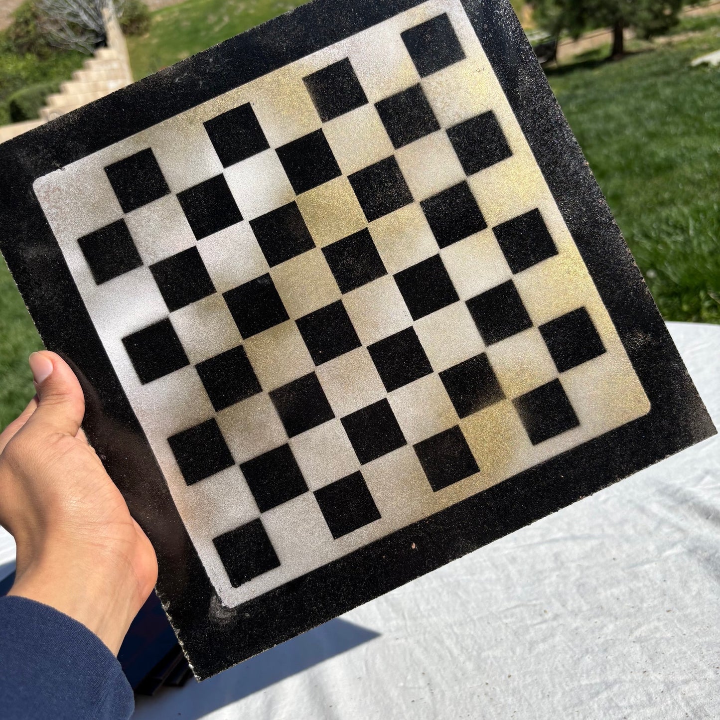 Simple Cream - Painted Chess Set