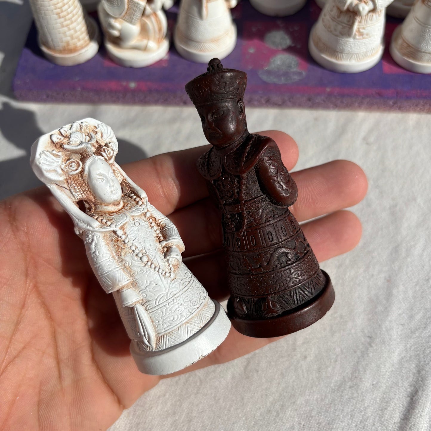 Purple Pink Chrome Drip - Chinese Edition Chess Set