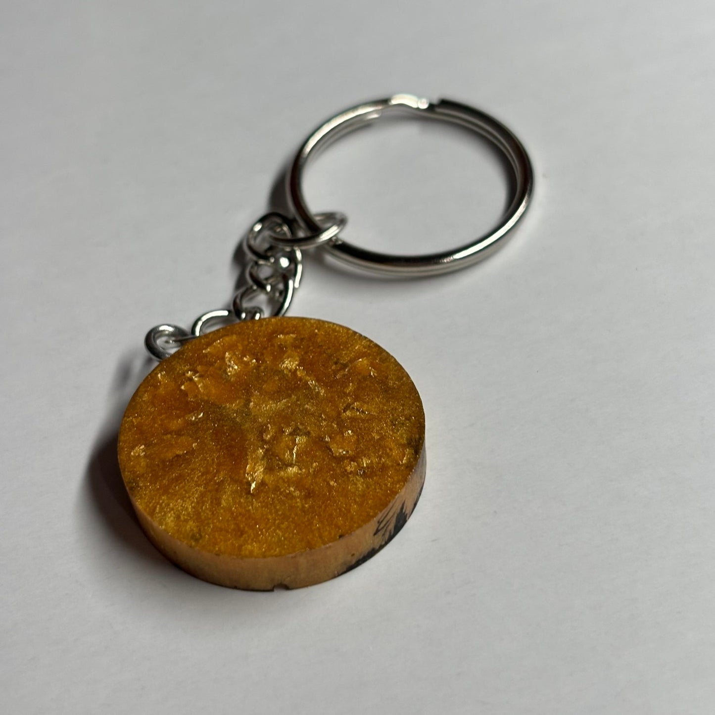 Fancy Orange Knight - Handmade Resin Keychain