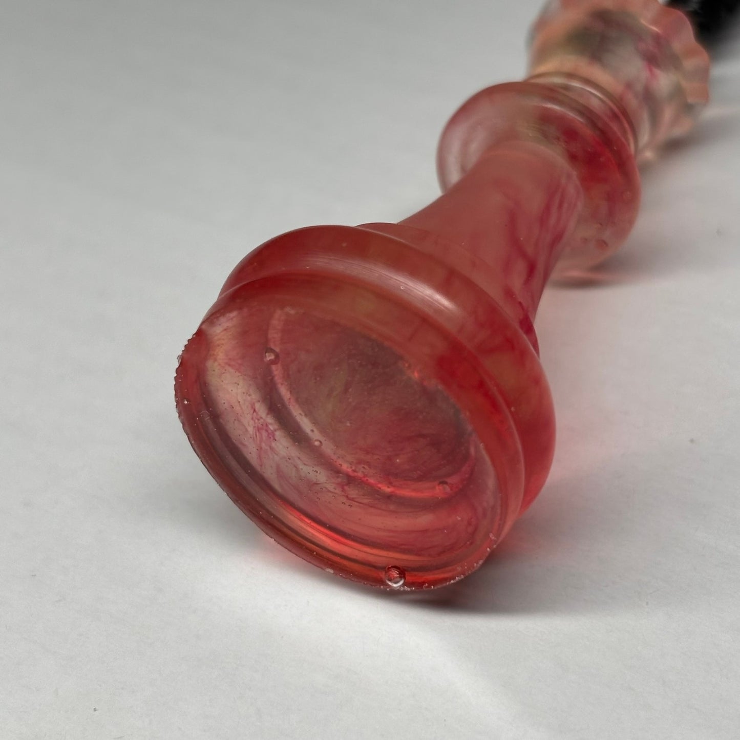 Red Veins Queen - Handmade Resin Chess Necklace