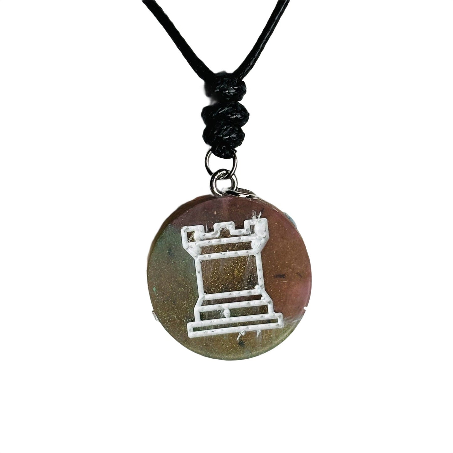 🎁 Classy Rook - Handmade Resin Chess Necklace (100% off)