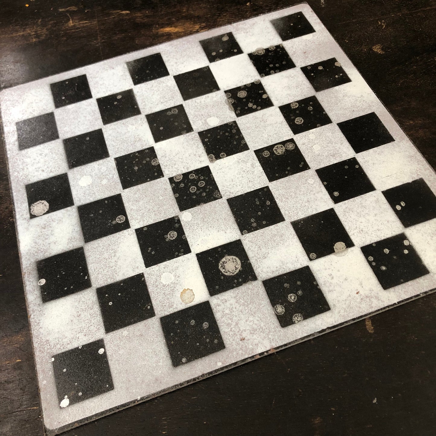 Gray Chrome - Painted Chess Set