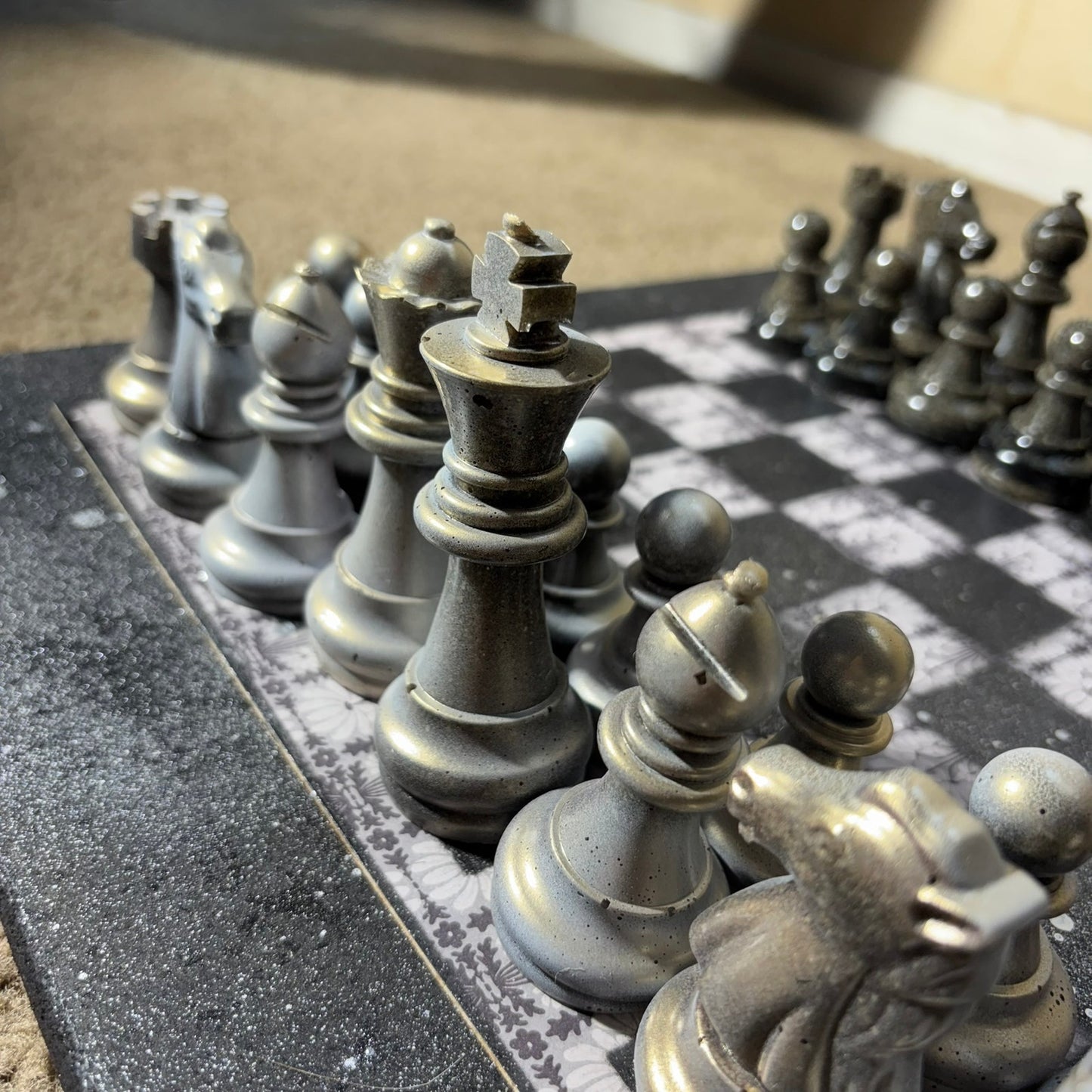 Golden Hue - Large Deluxe Chess Set