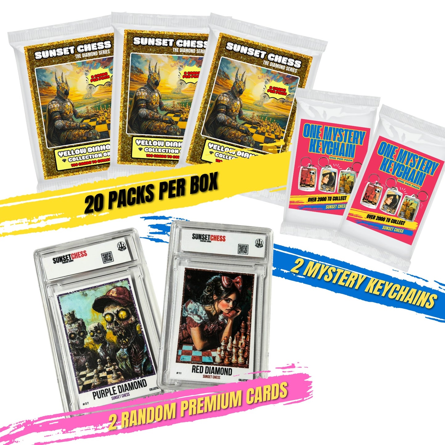 Yellow Diamond Part 1 - Jumbo Box Pack - Chess Trading Cards