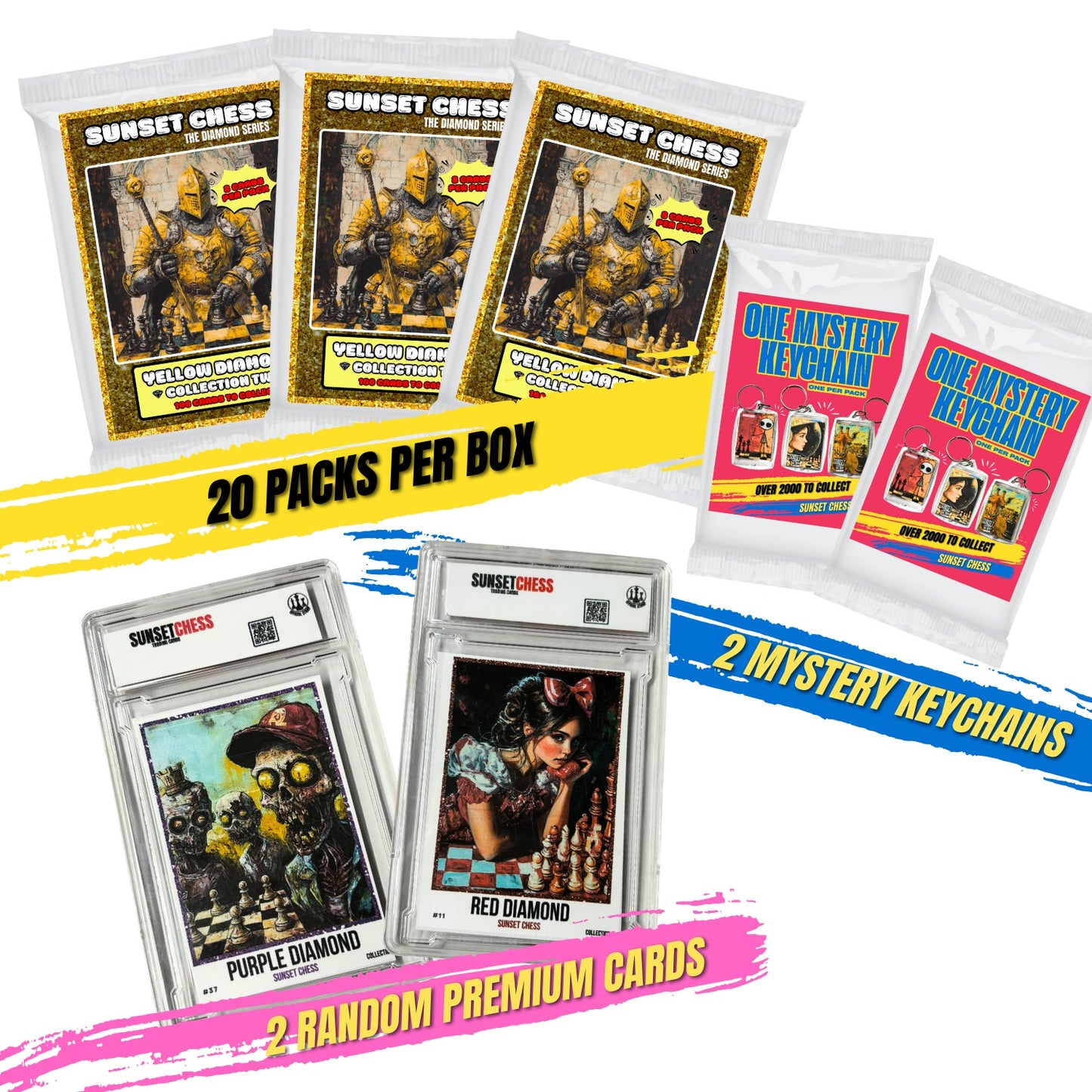 Yellow Diamond Part 2 - Jumbo Box Pack - Chess Trading Cards