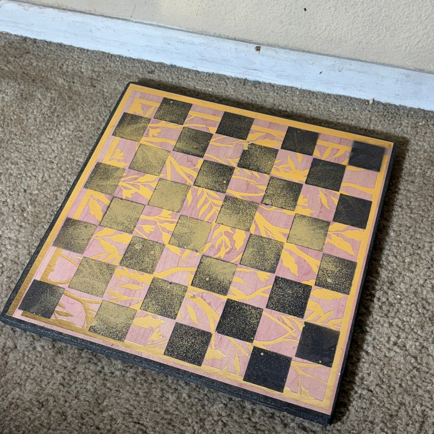 Vintage Gold - Scrapbook Chess Board