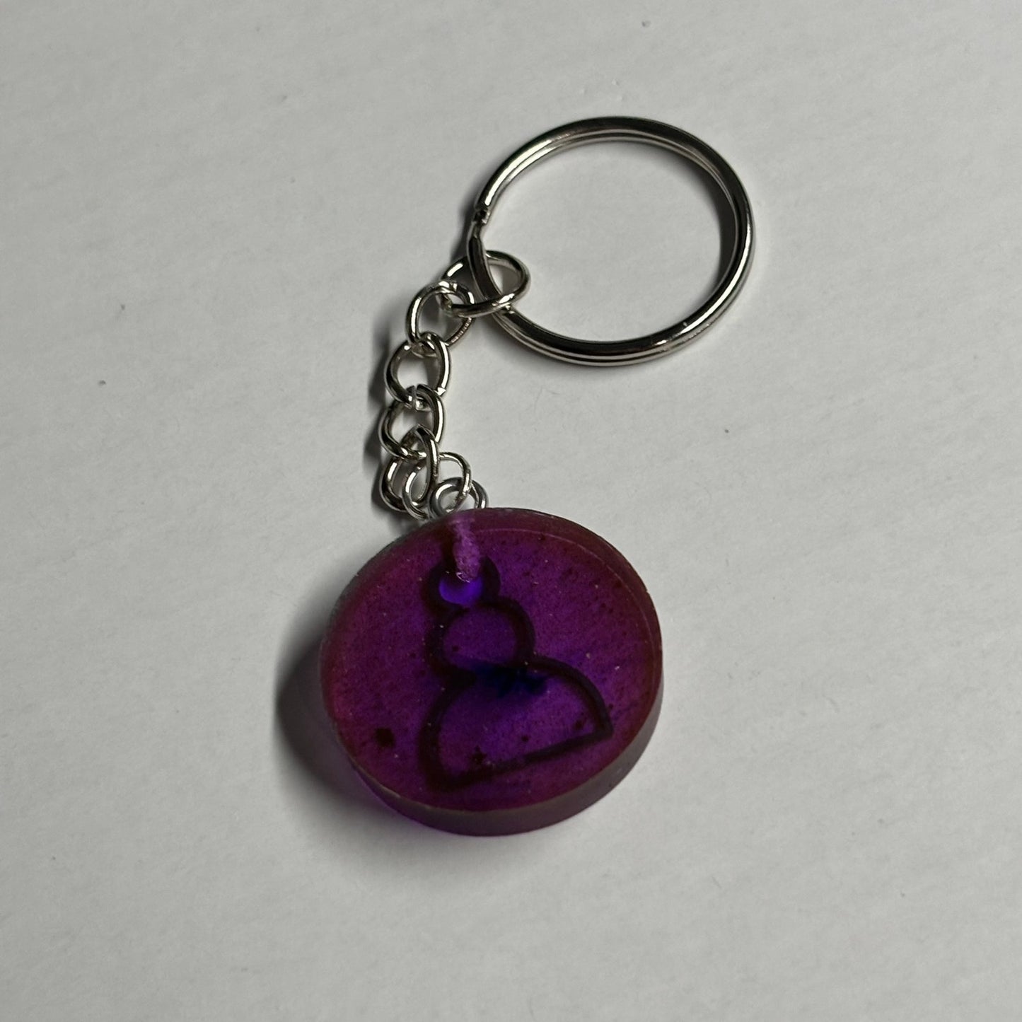 Purple Night Pawn - Handmade Resin Keychain