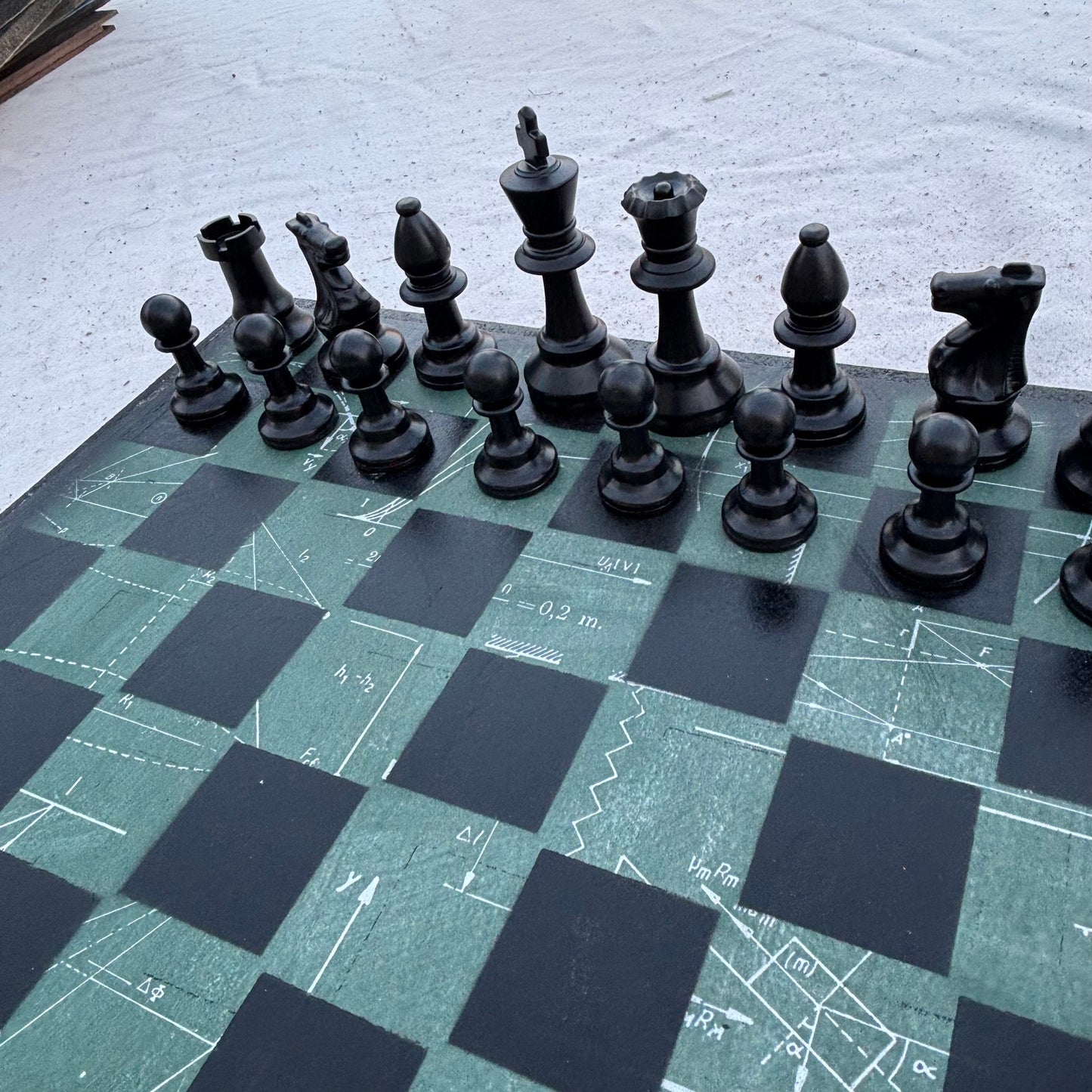 Math Board - Scrapbook Chess Set