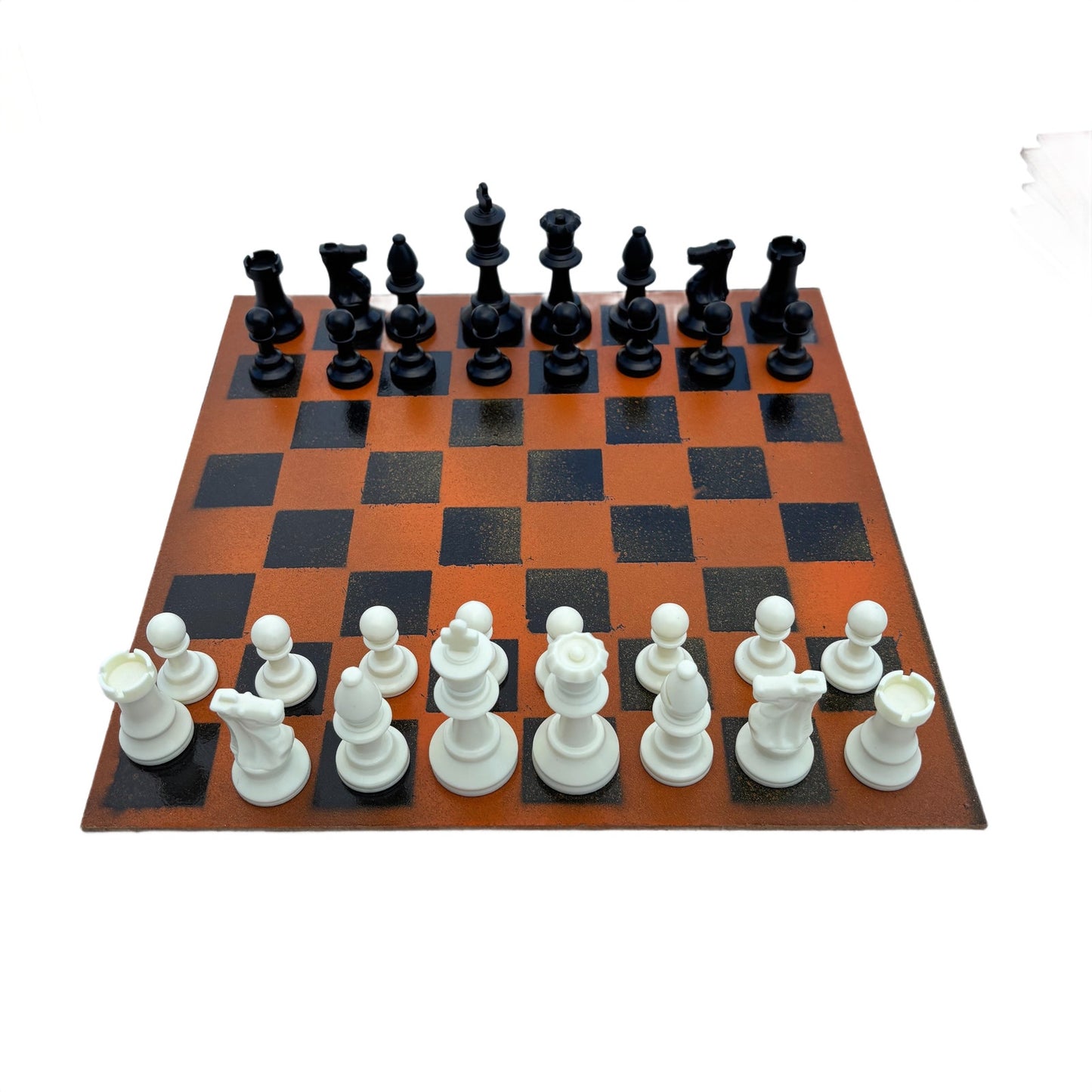 Supreme Orange - Painted Chess Set