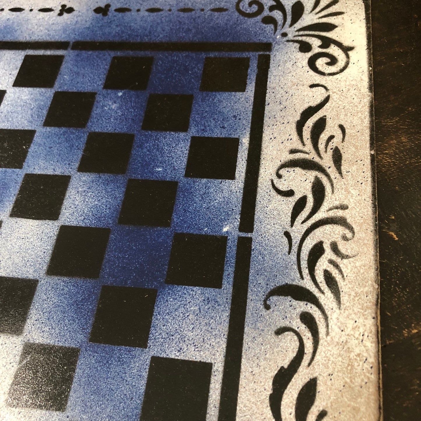 Snow Blue - Painted Chess Set
