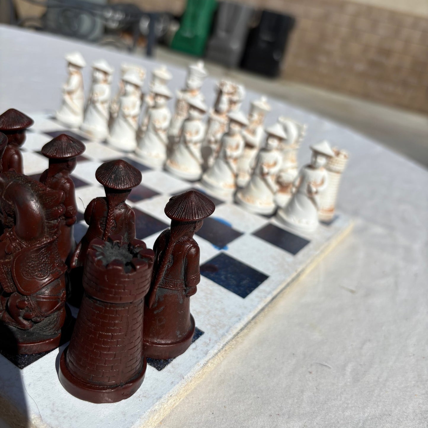 Space White - Chinese Edition Chess Set
