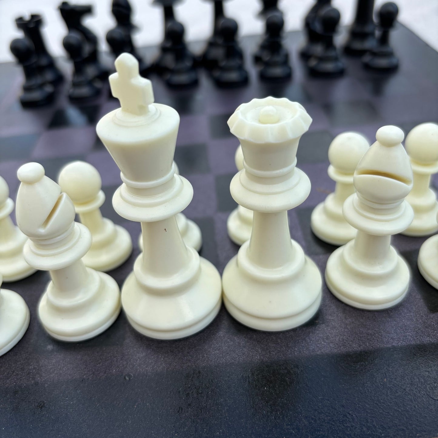 Dark Purple - Painted Chess Set