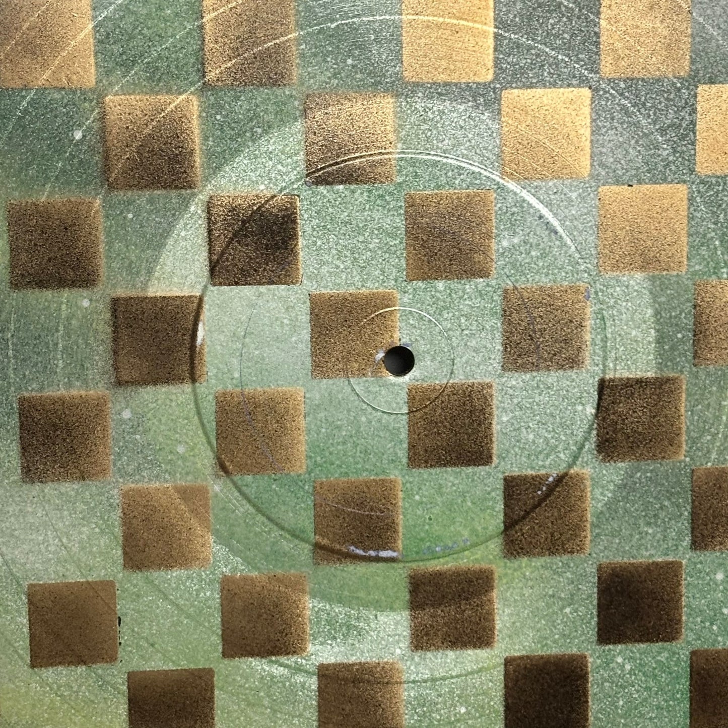 Golden Green Breeze - Vinyl Chess Board