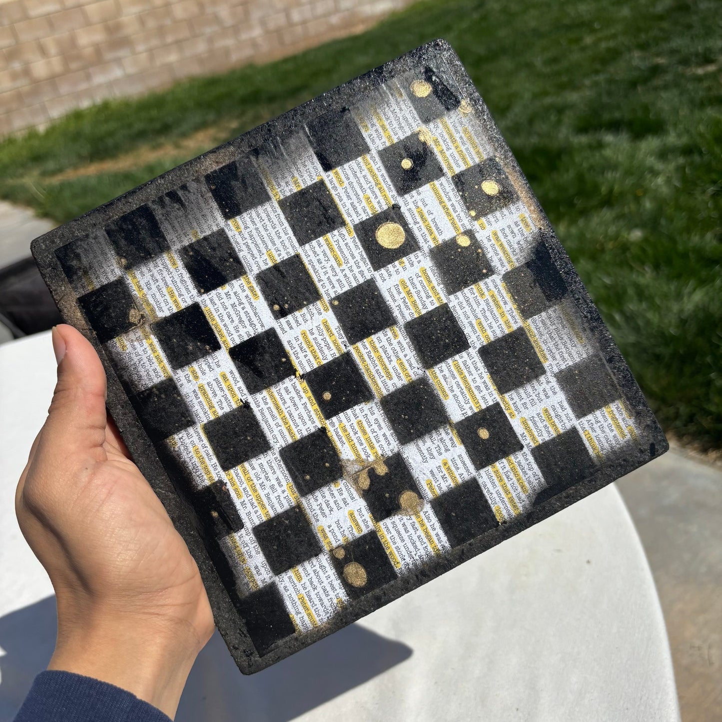 Study Book - Scrapbook Chess Set