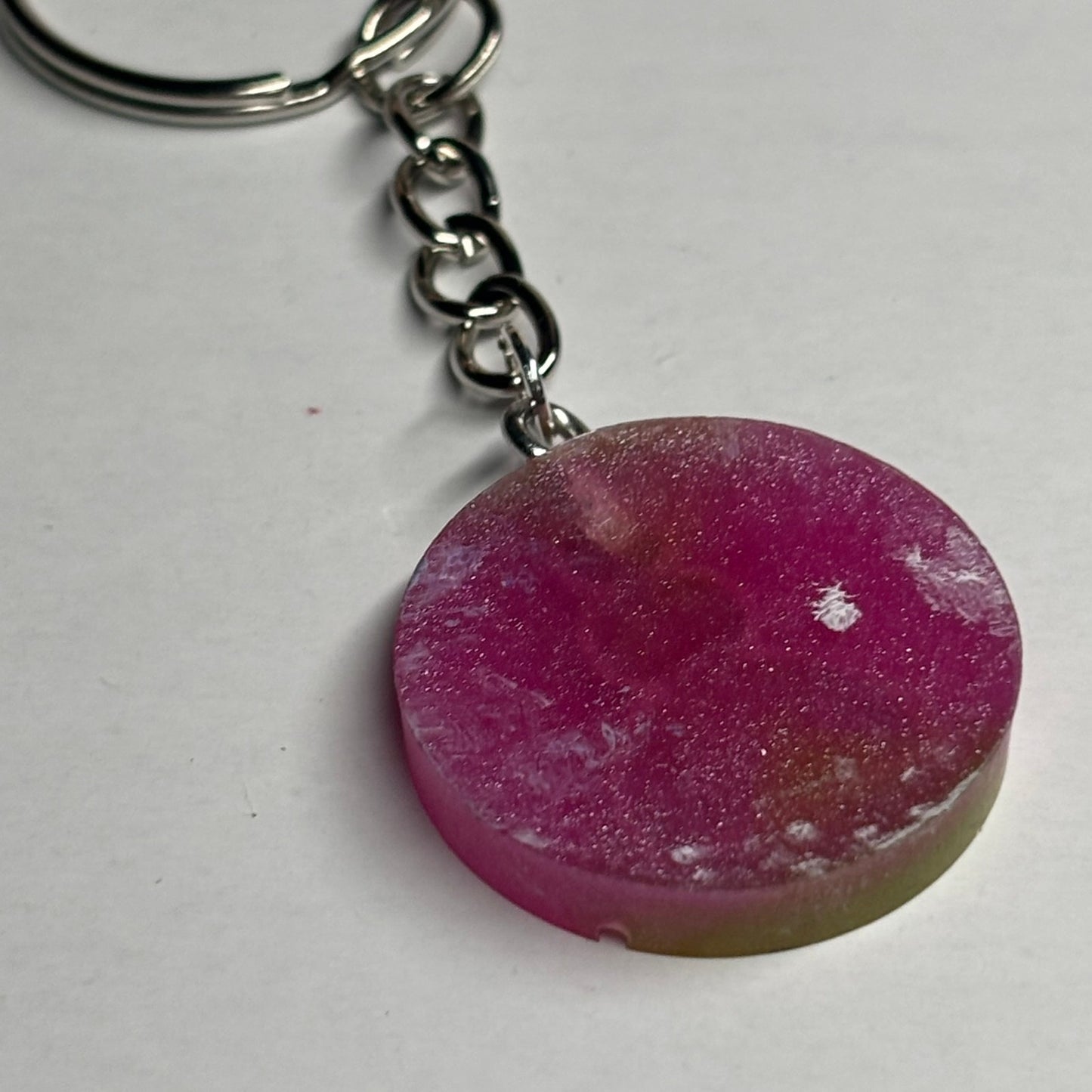Pink Green Pawn - Handmade Resin Keychain