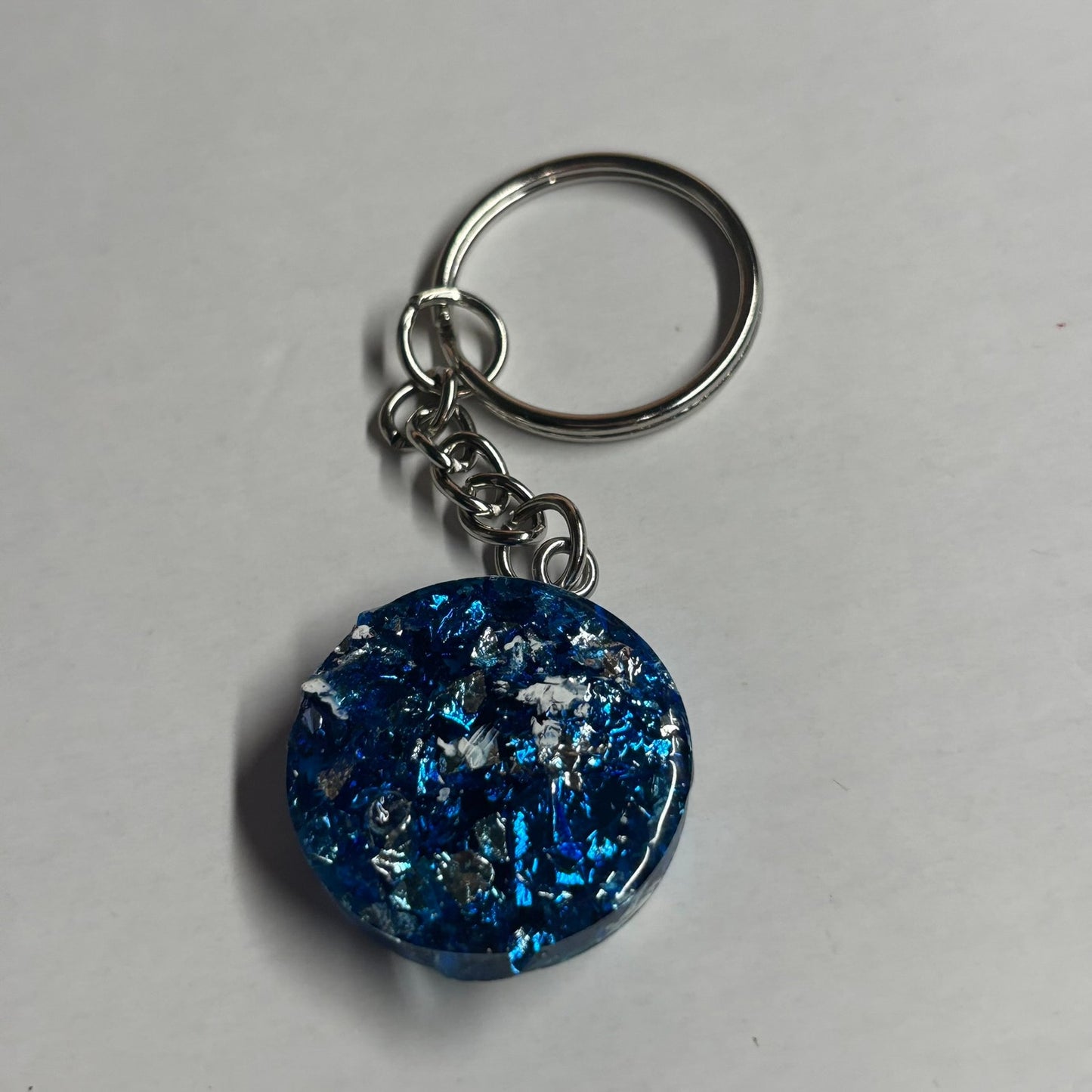 Sparkle Blue Queen - Handmade Resin Keychain