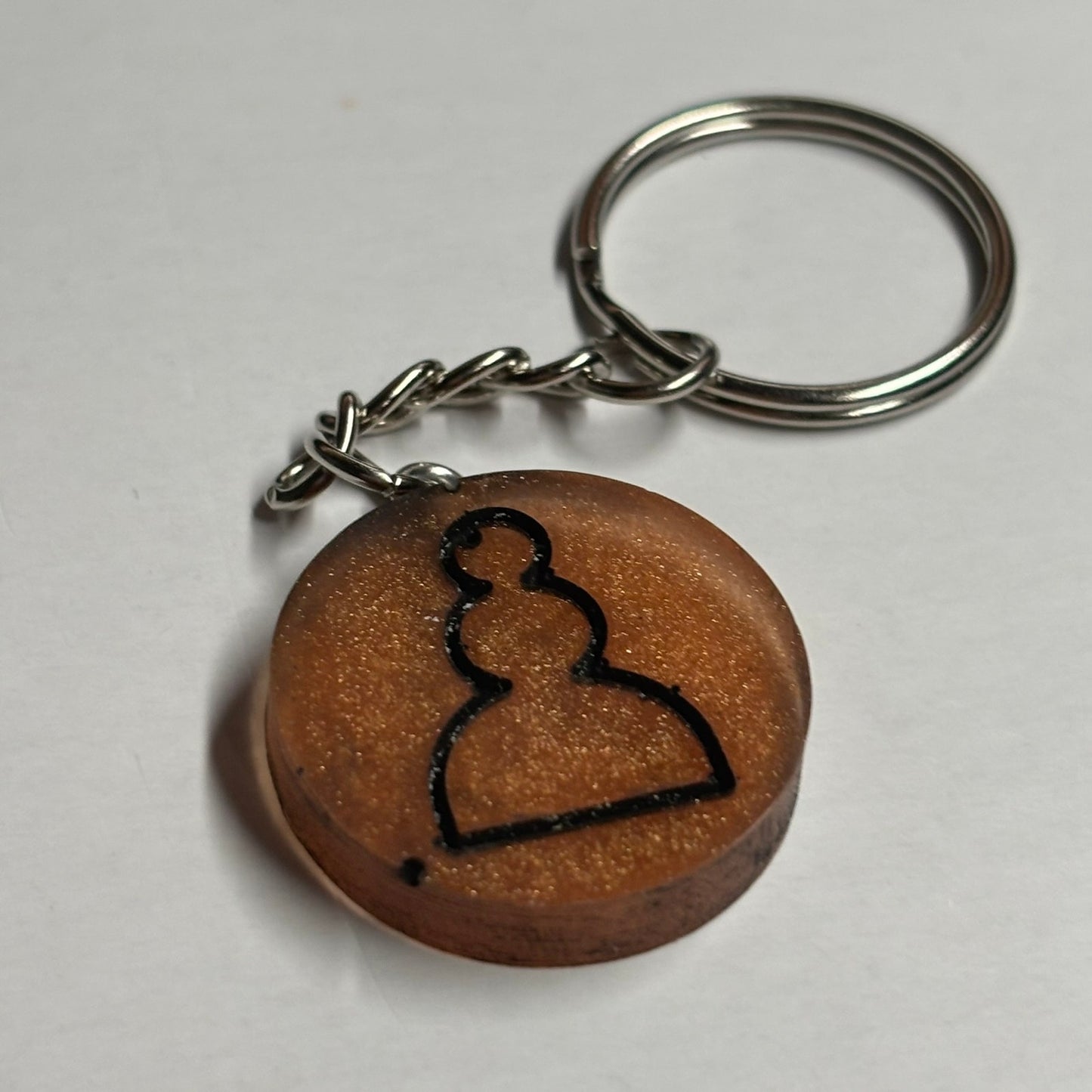 Premium Orange - Handmade Resin Keychain - Flat Edition