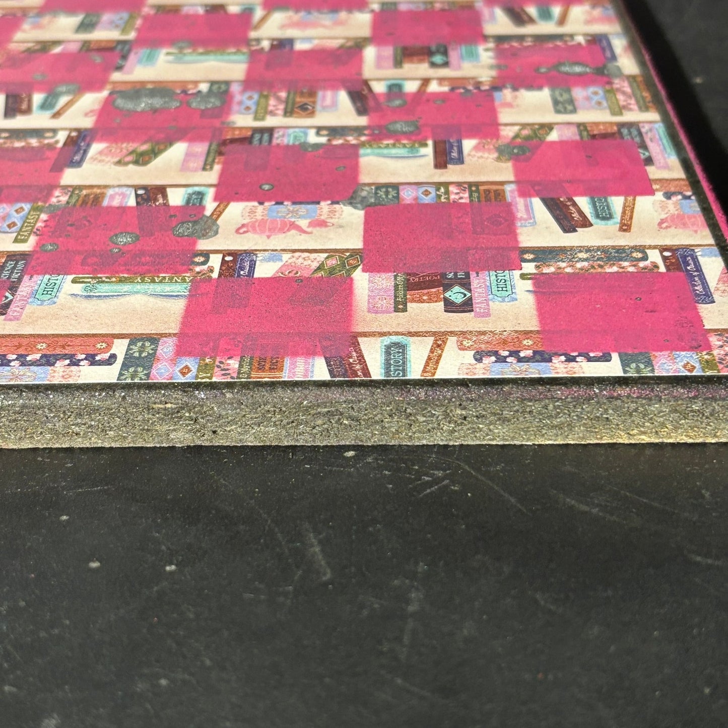 Pink Library - Scrapbook Chess Board
