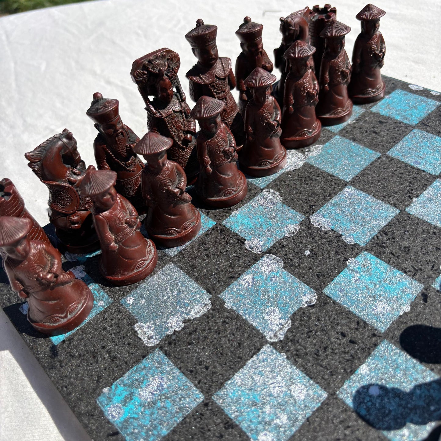 Black & Blue - Chinese Edition Chess Set