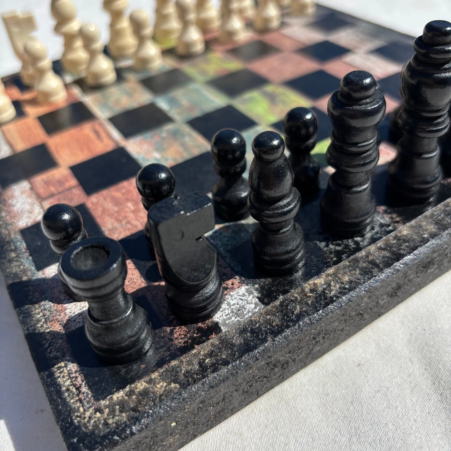 Rustic Design - Scrapbook Chess Set