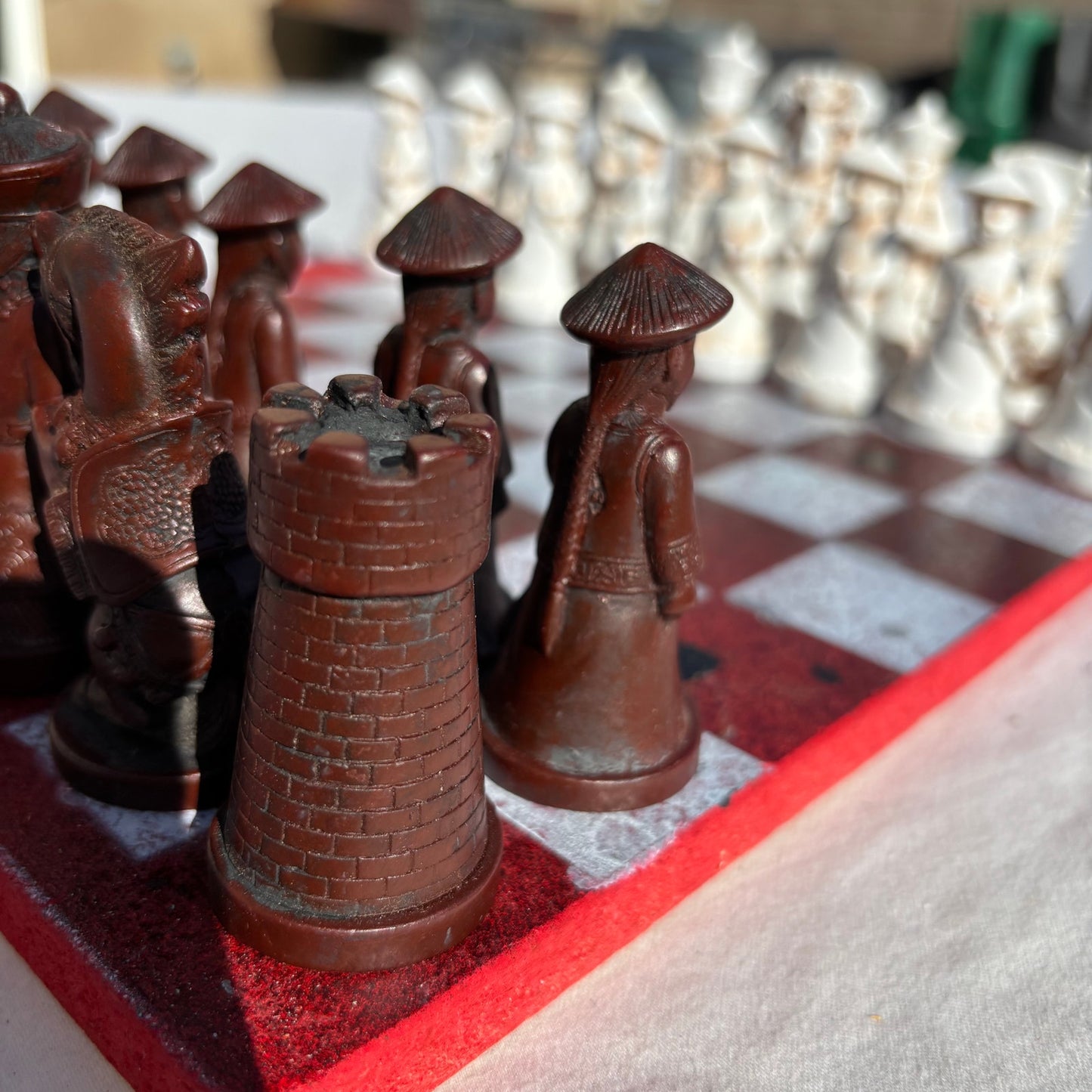 Chrome Red Desire - Chinese Edition Chess Set