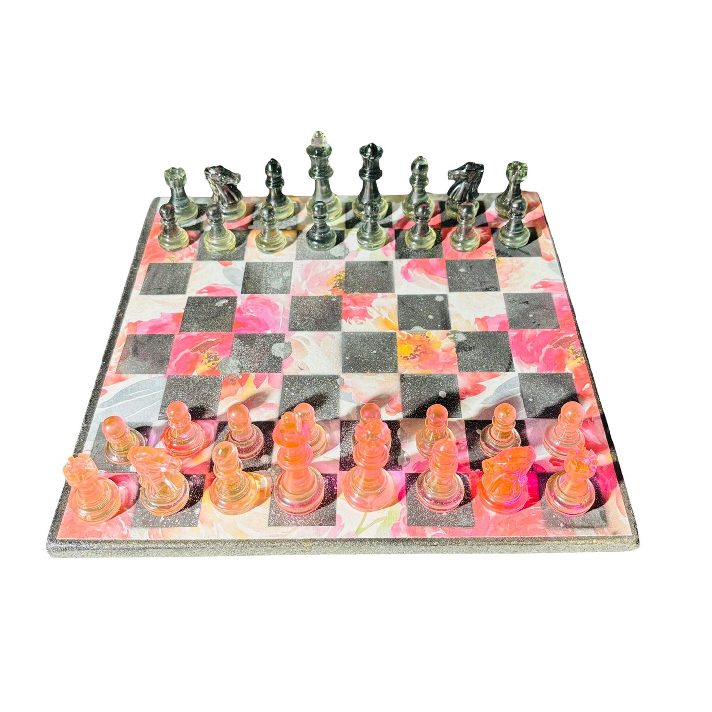 Lush Flower - Scrapbook Chess Set