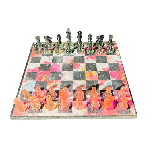 Lush Flower - Scrapbook Chess Set