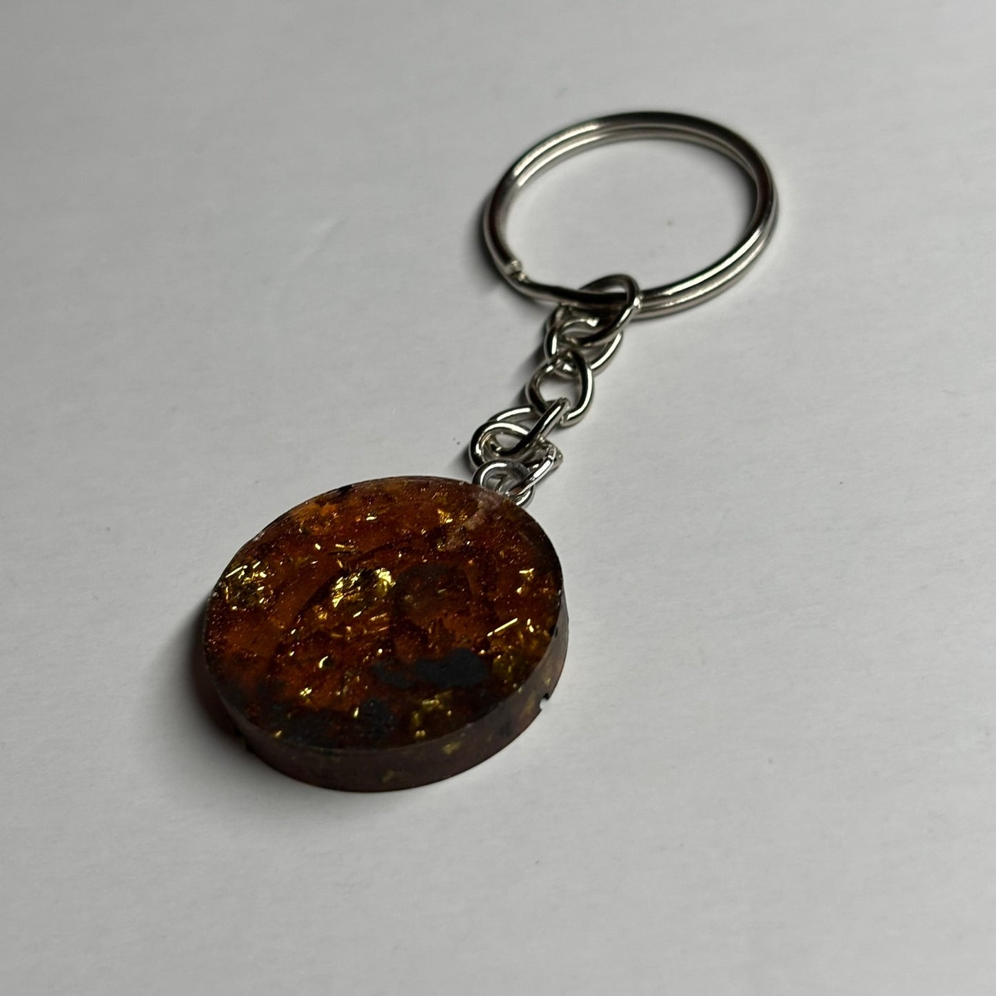 Royal Amber Knight - Handmade Resin Keychain