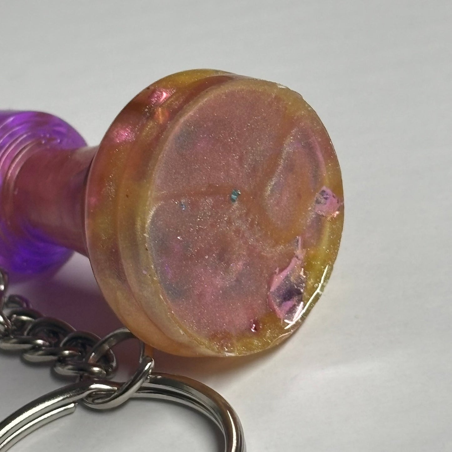 Fantastic Purple Rook - Handmade Resin Keychain