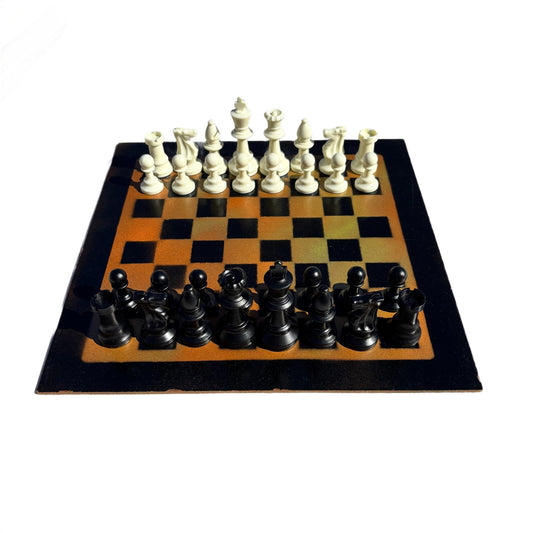 Supreme Orange - Painted Chess Set