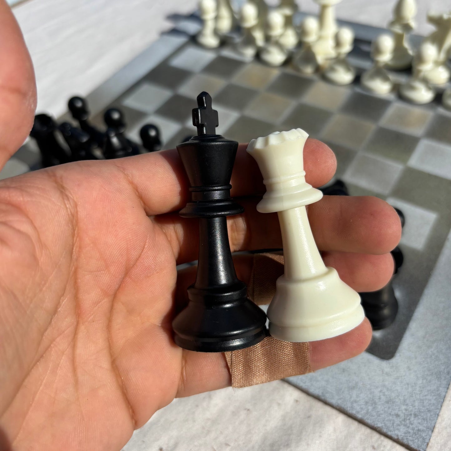 Sunny Gold - Painted Chess Set